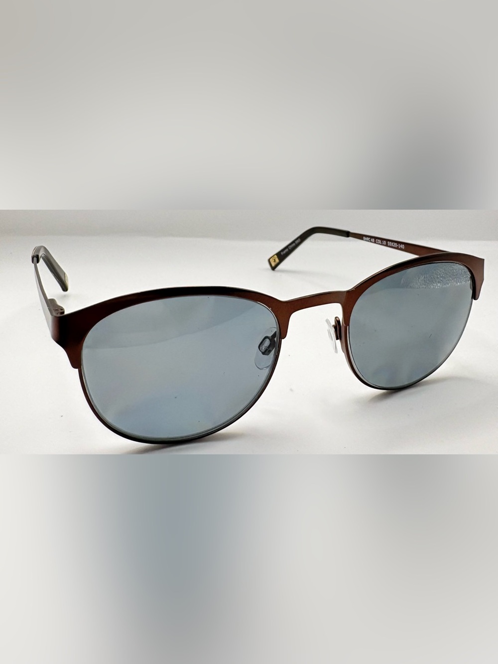 Beverly Hills Polo Club BHPC48 Brown Oval Metal Sunglasses Frames Only